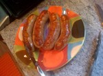Seared sausages